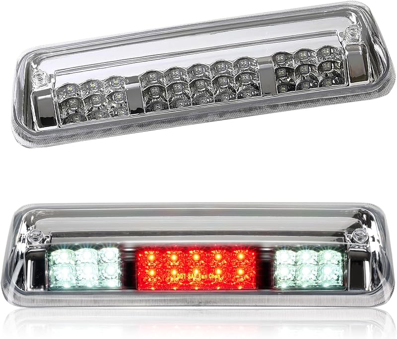Terceira luz de freio LED com estrobo QLLUYTR para Ford Explorer Sport Trac, GMC Yukon XL e Lincoln Mark LT – 1 unidade