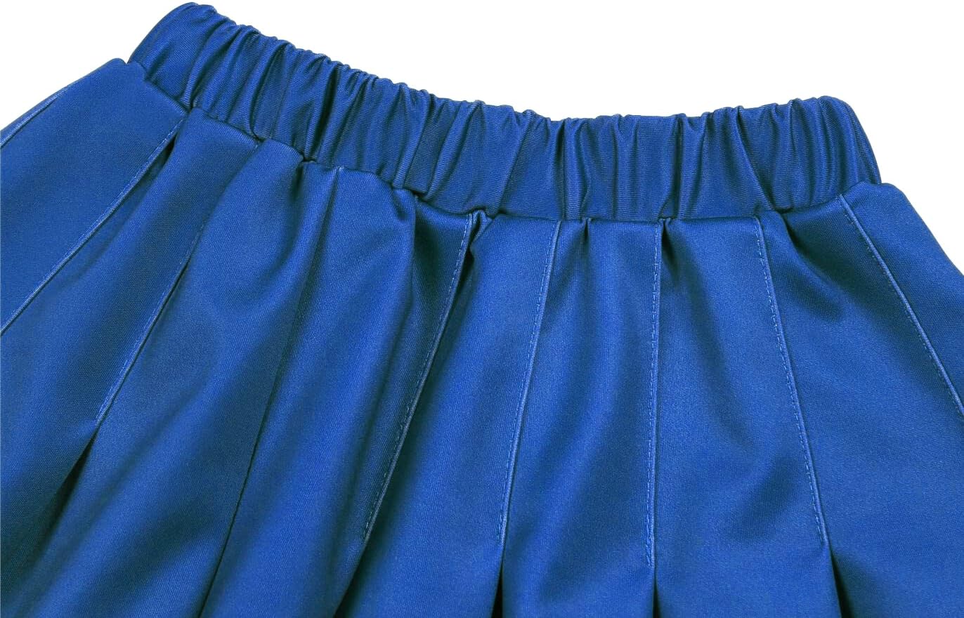 Cheerleader Costume for Girls Blue Cheerleading Outfit for Kids Cheer Up Party Halloween Cosplay Birthday Gifts - Image 5