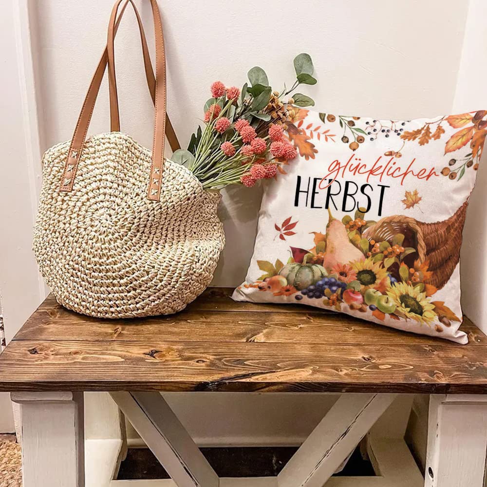 Kussen met herfstmotief, Home & deco, verschillende ontwerpen, ca. 30 x 50 cm (Art. 1185517