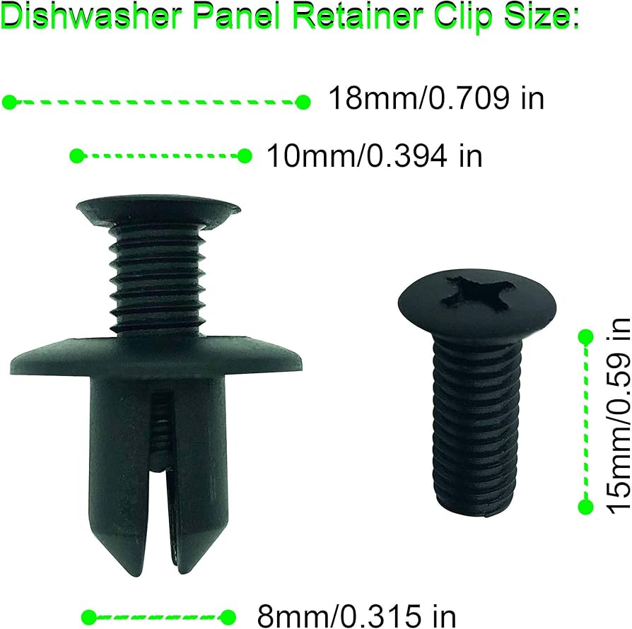 Amazon.com: Dishwasher Panel Retainer Clip by DTAIR Replacement