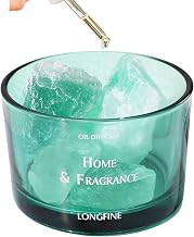 Aroma Stone Diffuser Natural Stone Crystal Pure Silk Aroma Oil Green