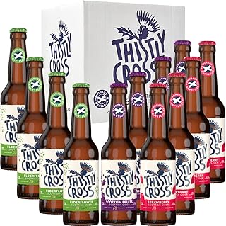 THISTLY CROSS Cider Mixed Fruits Pack - 12 x 330ml - Delicious Scottish Cider - Perfect as a Cider Gift Set for Men and Women or to Fill the Fridge