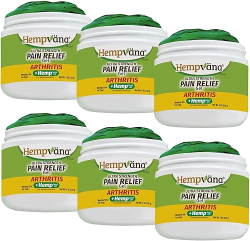 Hempvana Gel de alivio, formulado para atacar y aliviar el dolor rápidamente, con glucosamina y condroitina, enriquecido con aceite de semilla de