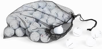 Clean Green Golf Balls Recycled & Used for Callaway Chromesoft Mix - Good Condition Graded Ball - Includes GolfBalls and Mesh Carrying Bag