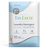 Tru Earth Platinum - Heavy Duty Laundry Detergent Sheets - Up to 64 Loads (32 Count), Fresh Linen Scent - Ultra-Concentrated Formula - Eco-Friendly Laundry Sheets