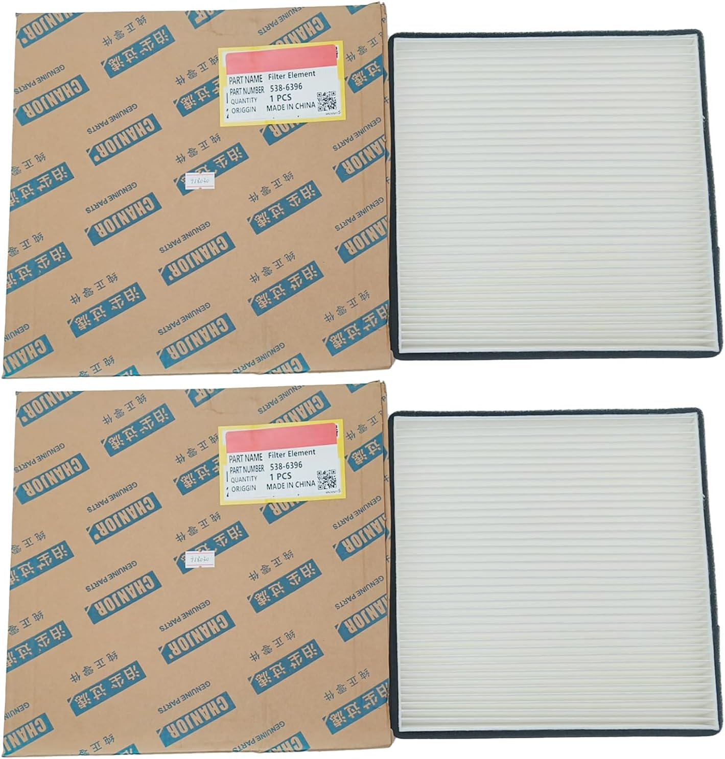 2PCS Air conditioning filter element 538-6396 5386396 XYohykai Fits for CAT E306.5 E307.5 E308.5 E310