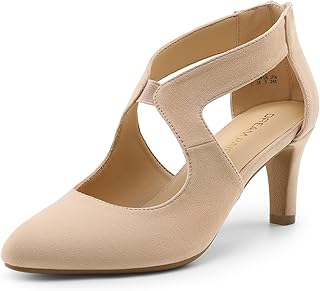 Women's Pumps Closed Pointed Toe Kitten Heels Elegant Party Wedding Dress Shoes for Women