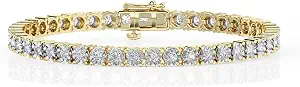Belacqua Lab Grown Diamond Tennis Bracelet, 7 Inches