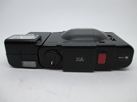Olympus XA 35mm Film RangeFinder Camera with Flash Attached