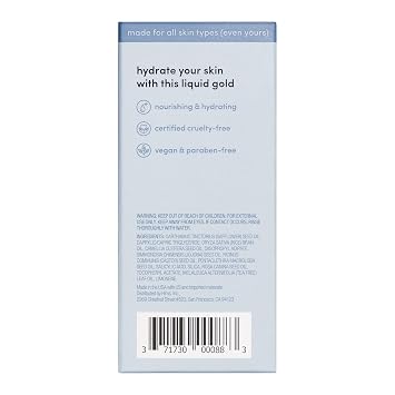 hers Effortless Glow Face Oil - Anti Aging Facial Oil for Glowing Skin - Softens, Hydrates, Smoothes Wrinkles - Contains Jojoba Oil, Tea Tree Oil, Rosehip - 1 fl Oz