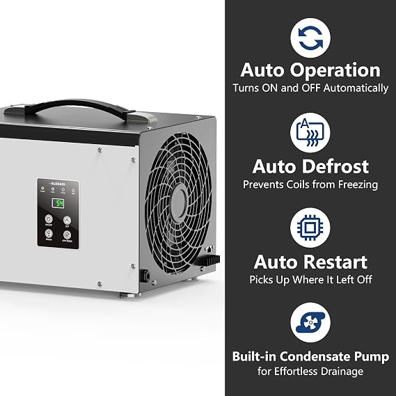ALORAIR 70 PPD Dehumidifier with Pump for Crawl Space and Basement