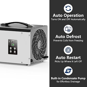 ALORAIR 70 PPD Dehumidifier with Pump for Crawl Space and Basement