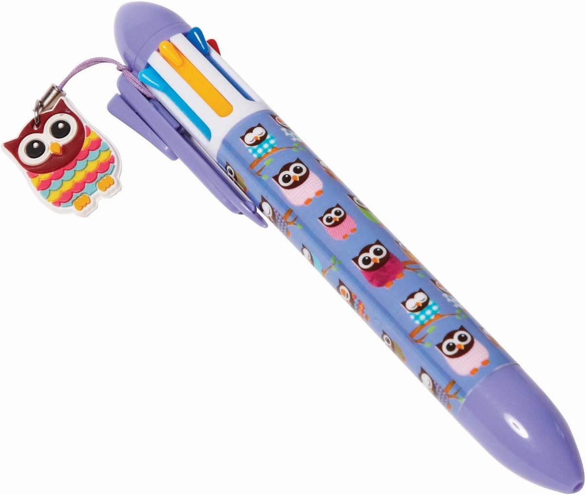 Give a Hoot Owl Multi Colour Pen with Charm