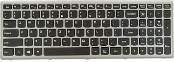 US English Layout Laptop Keyboard for Lenovo Ideapad G500S G505S G510S S500 S510P Z510 Touch, 25213591 25213621 25213651 25213647 25213677 25213617, Silver Frame