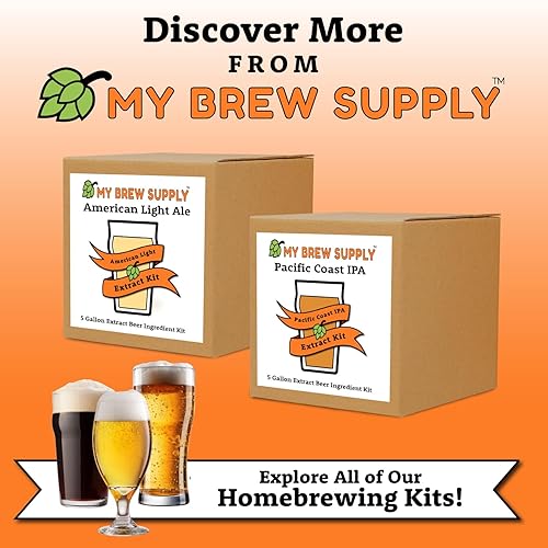 Miniatura 43 de My Brew Supply Kit de extracto de Summer Ale Extracto de malta seca Golden Light, Trigo y Pilsen Naranja amarga y cáscara de limón Grano
