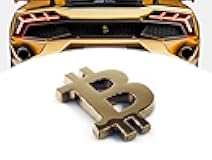 3D Bitcoin Sticker Decal - Accessory for Bitcoin Miner Node Car Truck or Lambo (Metallic Gold)