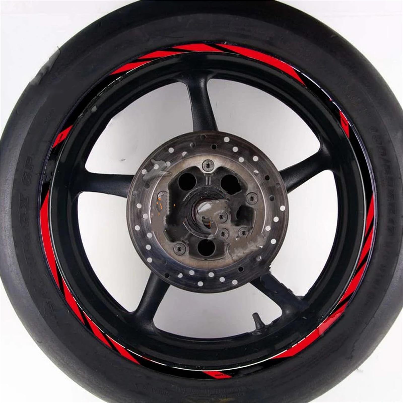 Rim Upgrade for CFMOTO for 250SR 150NK 300NK 300SR Reflective Motorcycle Wheel Rim Sticker Decal Hub Stripe Tape(Style 4)
