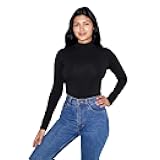 American Apparel Women's Cotton Spandex Long Sleeve Turtleneck