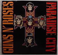 Rare Guns n' Roses Mint / NM Radio Station Promo Issue Stereo 7 Inch 45 rpm & Picture Sleeve - Paradise City - Same Title Plays On Both Sides - Giffen Records 1987