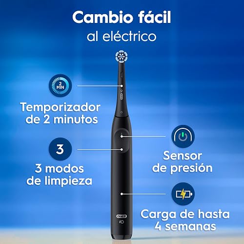 Oral-B iO Series 2 Duo Pack Brosse à Dents Électrique/Brosse à Dents Électrique, 2 Brossettes, 3 Modes de brossage pour Soins Dentaires, Technologie Magnétique Conçu par Braun, Night Black/Calm Pink - 4