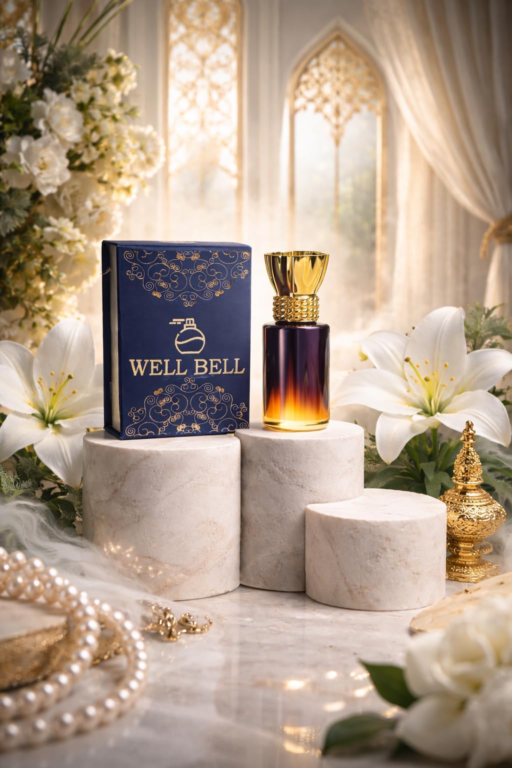 Aventus VG Attar Perfume Oil by WELL BELL – 12ml / 0.4 fl oz Luxury Concentrated Non-Alcoholic Fragrance, Long-Lasting Arabian Perfume Oil for Men & Women, Premium Gift Attar