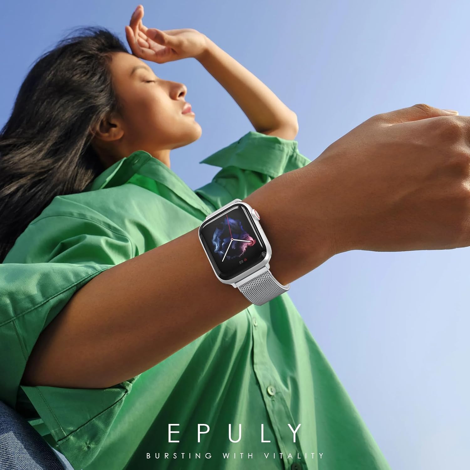 Original Milanese Loop Band Compatible with Apple Watch 38mm 40mm 41mm 42mm 44mm 45mm 46mm 49mm - Women & Men Magnetic Closure Adjustable Metal Strap for iWatch Series 11 10 9 8 7 6 5 4 SE2 3 Ultra2 3 - Image 7