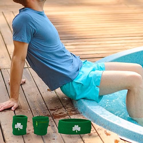 Miniatura 3 de Funny Guy Mugs Conjunto de bandas para el sudor unisex (3 unidades 1 diadema y 2 muñequeras)