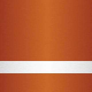 ROWMARK Double Color Plastic Sheet, 12 x 24 x 1/16 Inches, Orange/White Satin, Acrylic, Engraving