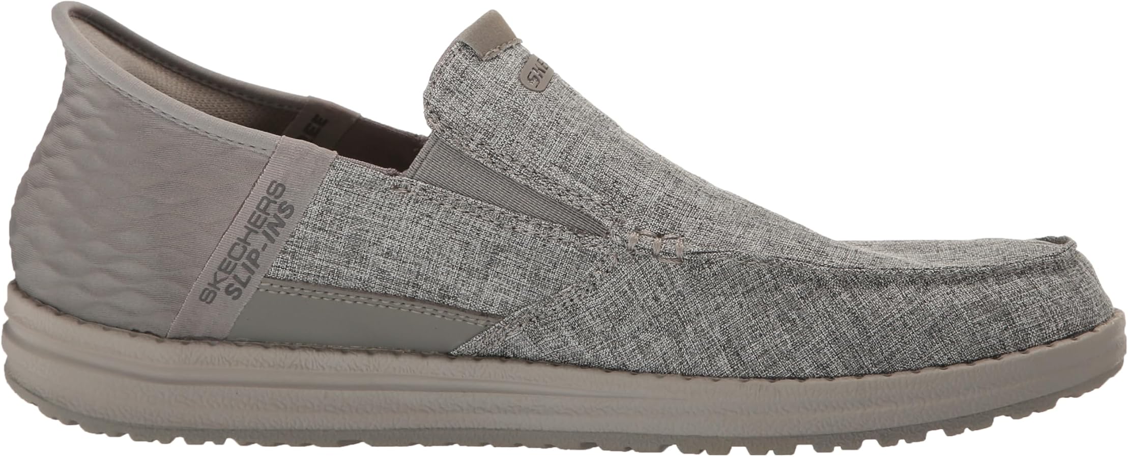 NEW SKECHERS men\'s melson medford slip-in shoes in light grey Amazon.com | Skechers Men main image 2
