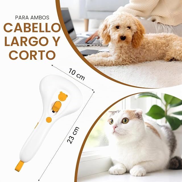 Foto 7 de 8 de Euqvunn Cepillo a Vapor para Gatos con Botón de Liberación