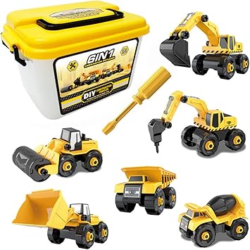 Amazon Co Jp 建設車両 ショベルカー ショベル 砂場車 工事車両 玩具慣性車 建設車両 働く車 工事現場シリーズ 子供玩具 おもちゃ