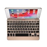 Brydge 7.9 Keyboard for iPad Mini (5th Generation) and iPad Mini (4th Generation) | Aluminum | Bluetooth | Rotating Hinges (Gold)