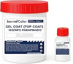 Gel Coat for Boat, Pool and Fiberglass Surfaces – ISO/NPG Gel Coat (Top Coat) with Catalyst for Final Finishing (White, 1 kg)