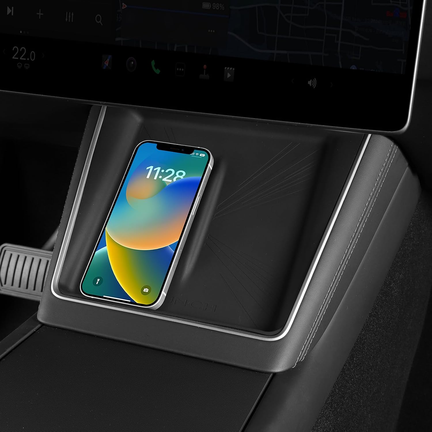 LUCKEASY Wireless Charging Pad for Tesla Model Y Juniper 2025 2026 image 4