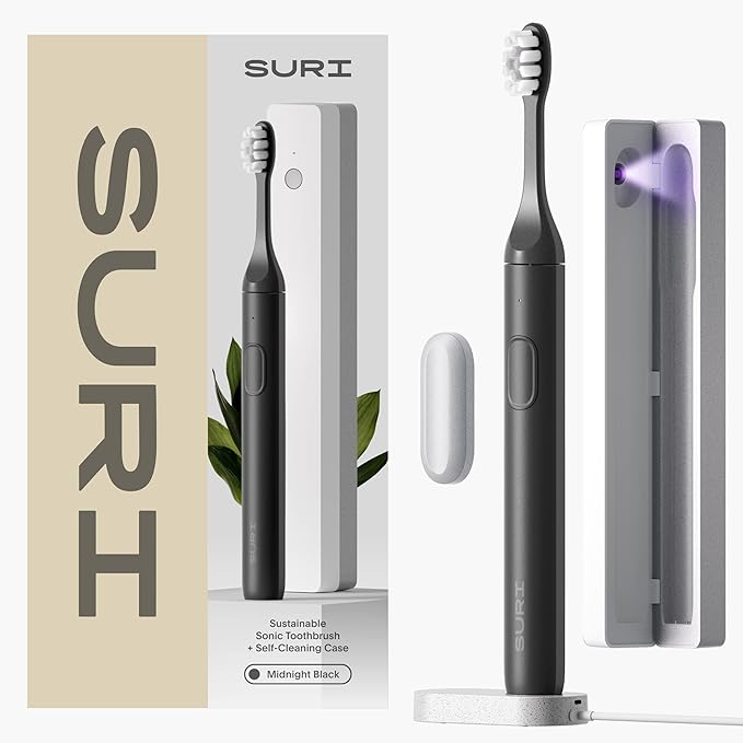 SURI Sustainable Sonic Toothbrush Slim and Powerful Electric