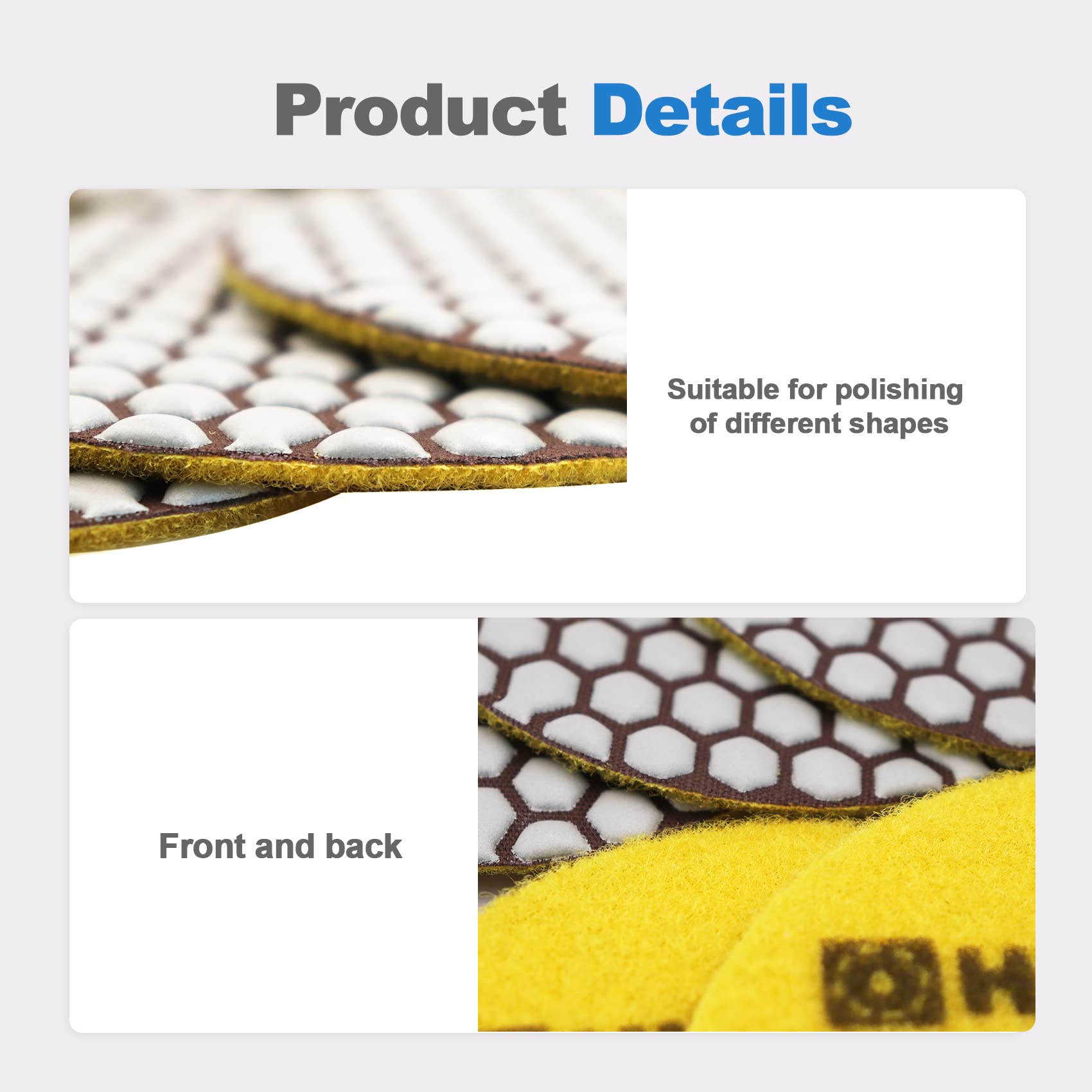 5' 125mm Elektroplattierte Diamantpolierpads zum Schleifen von Granit Schleifpads - China Flexible Polierblöcke, Galvanische Polierblöcke