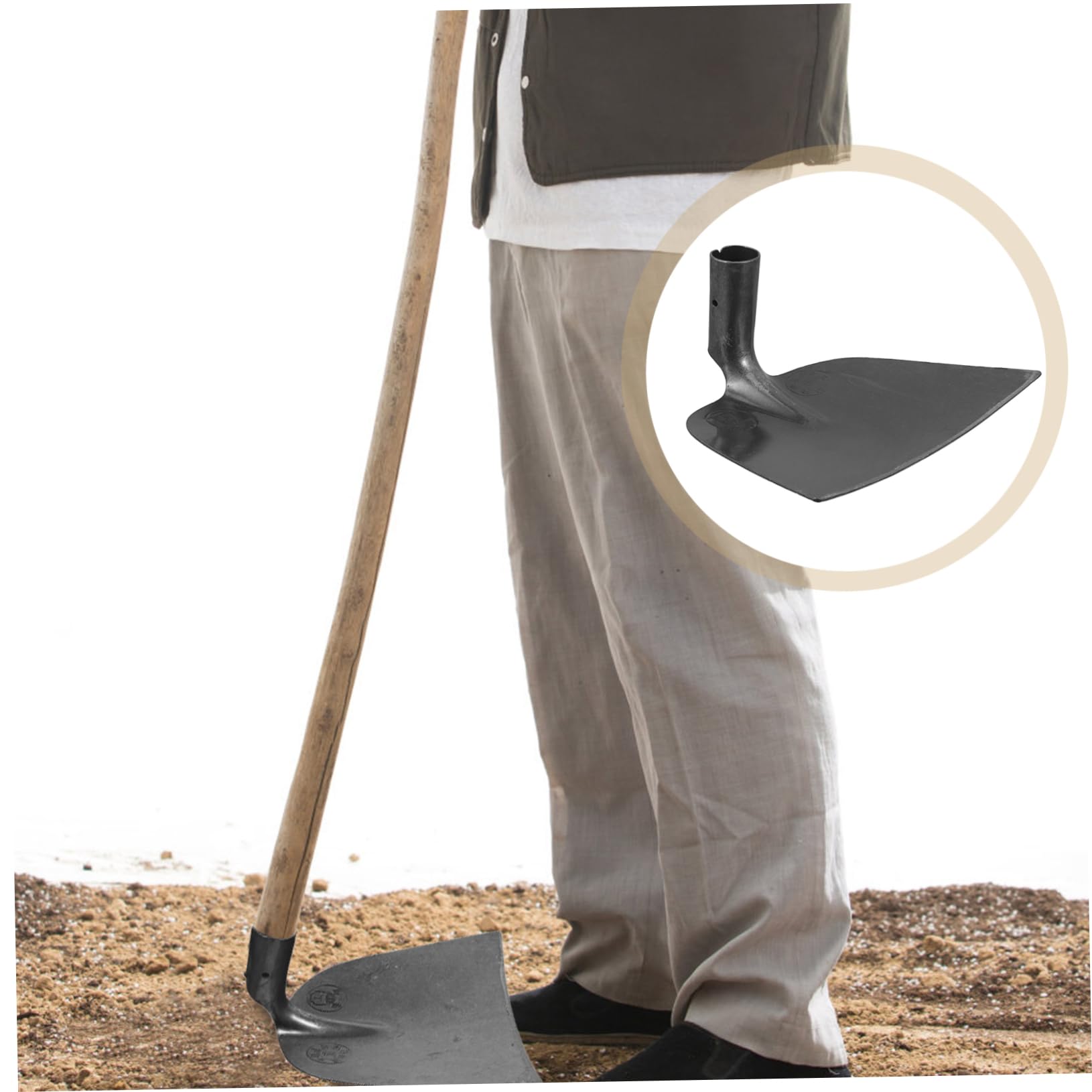 OSALADI Houe De Jardin Acier Manganèse Outil De Labour Et Élargi Pour Maison Moyenne Équipement Agricole Robuste Et Pratique