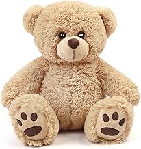 LotFancy Teddy Bear Approx. 43 cm Plush Bear Light Brown for Children Bear Valentine's Day, Thanksgiving, Christmas