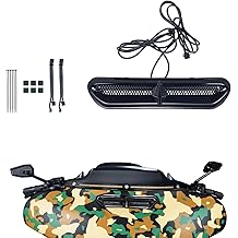 Plug &amp; Play Vent Insert Turn Signal Light LED White Running Light And Amber Turn Signal, Compatible With Harley Touring Street Glide Ultra Limited 2014-2023, ABS Plastic (Black)