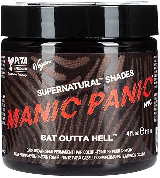 Manic Panic Supernaturals Bat Outta Hell Semi-Permanent Hair Dye 118ml
