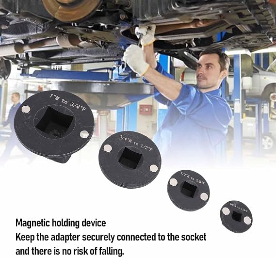 CHICIRIS Low Profile Impact Socket Adapter Set, Durable Steel Construction with Precision Fit, Drive Reducing Socket Adapters for Mechanics Automotive Technicians and DIY Users