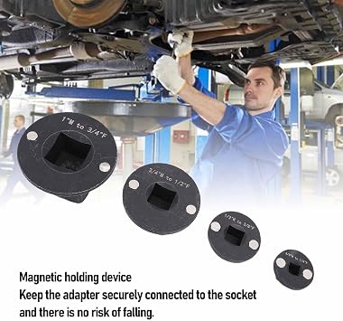 CHICIRIS Low Profile Impact Socket Adapter Set, Durable Steel Construction with Precision Fit, Drive Reducing Socket Adapters for Mechanics Automotive Technicians and DIY Users