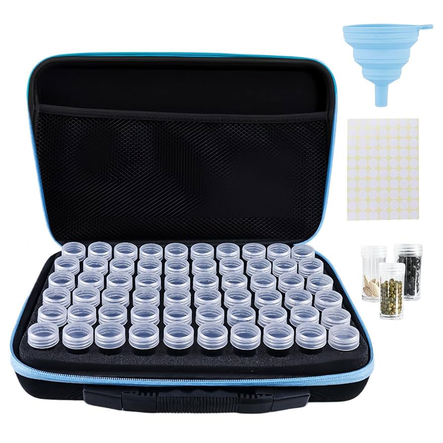 MEYAGOT 60-fach Saatgut Box - Organizer Mit Etiketten & Trichter Für Samen & Bastelbedarf