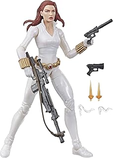 Boneca Marvel Legends Black Widow - Viúva Negra White - Hasbro