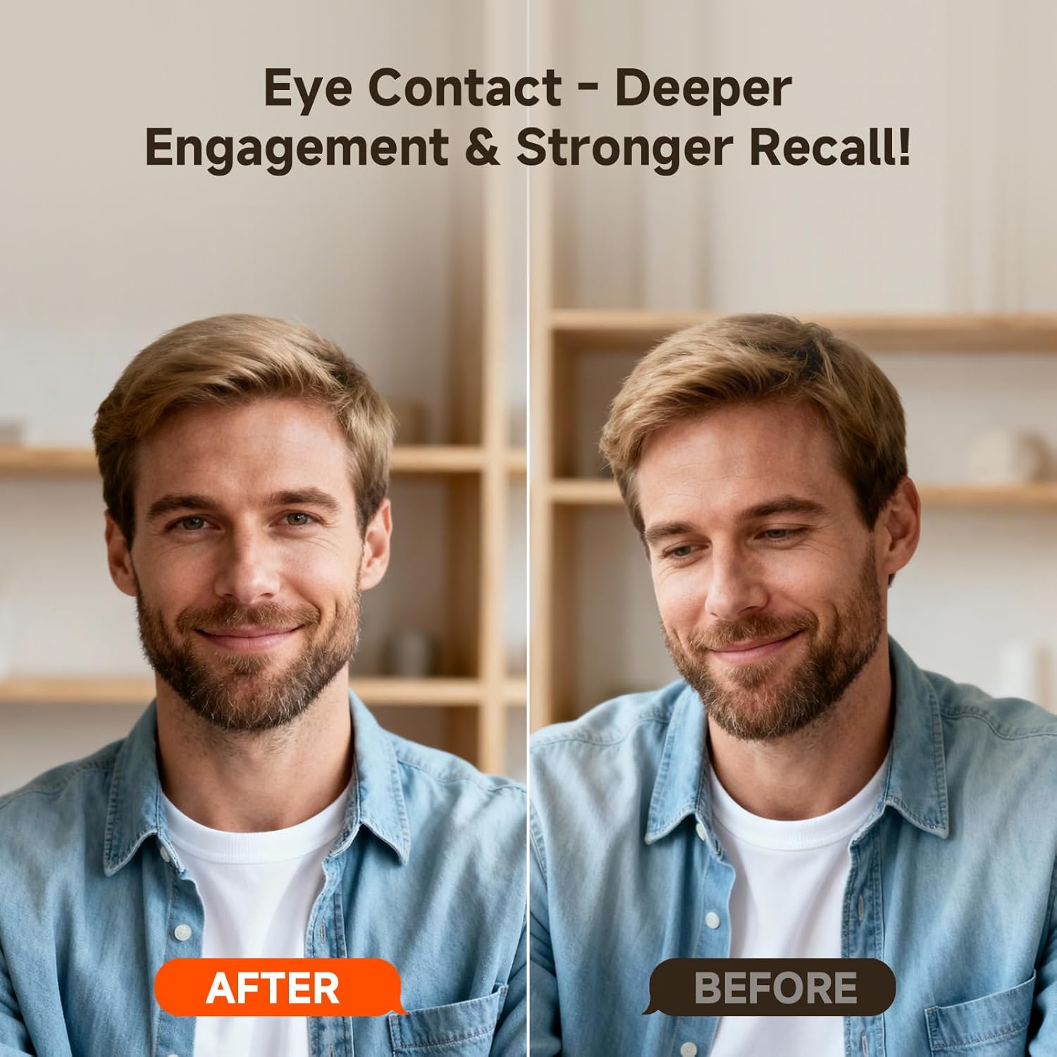 4K Center Screen Webcam, Retractable Eye Contact Camera for Sincere Video Calls, Dual-Mode Center Cam & Eye Level Web cam, Middle of Monitor Webcam with Independent Privacy Buttons