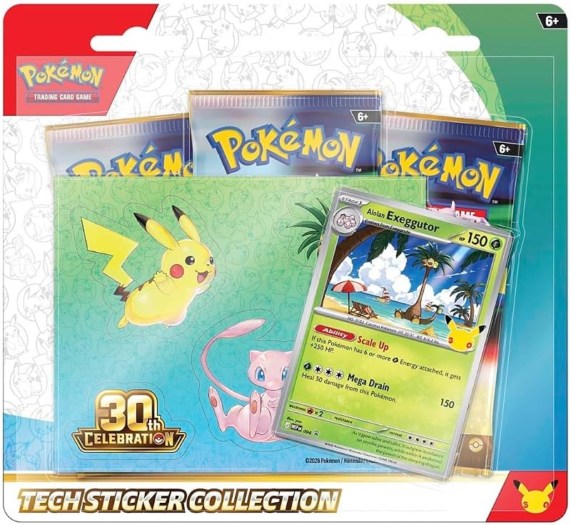 Pokémon TCG: 30th Tech Sticker Collection - Alolan Exeggutor - Inglês