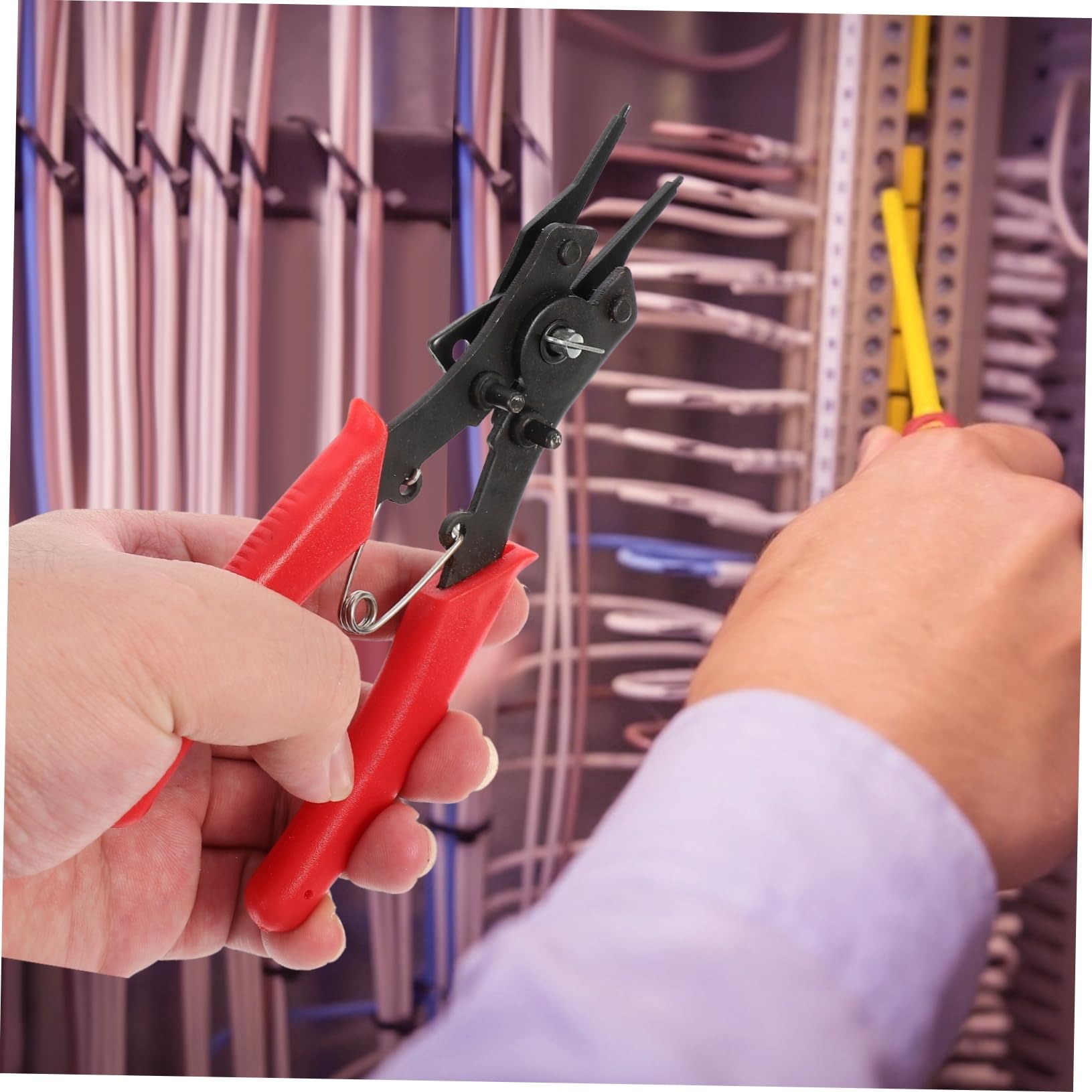 Angoily Pliers 1 Set Professional Circlip Pliers Tool Easy to Use for Ring Removal and Retaining Fit for Car