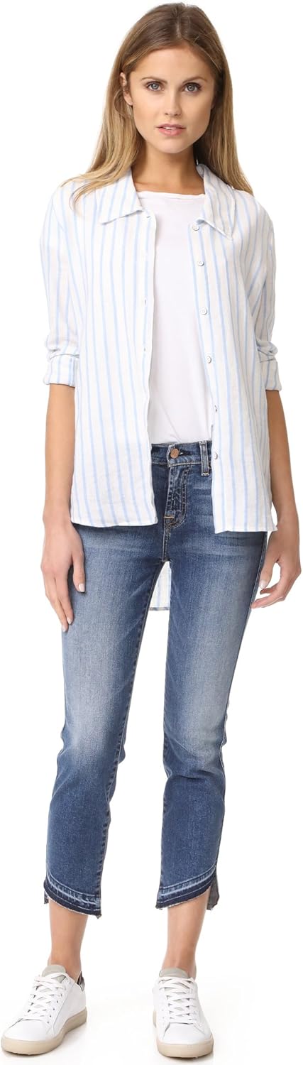 7 For All Mankind Women's Roxanne Ankle in Adelaide Bright Blue