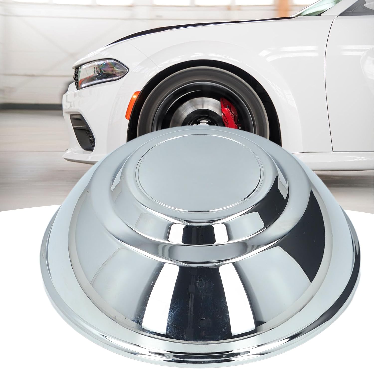 Car Rim Hub Cover Center, Chrome Wheel Cover for 2006-2022 Charger Police, Custom Wheel Trim for Car Enthusiasts, Customizers, and Daily Drivers