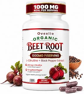 3-in-1 Beet Root Capsules, Blood Pressure Support, 120 Capsules